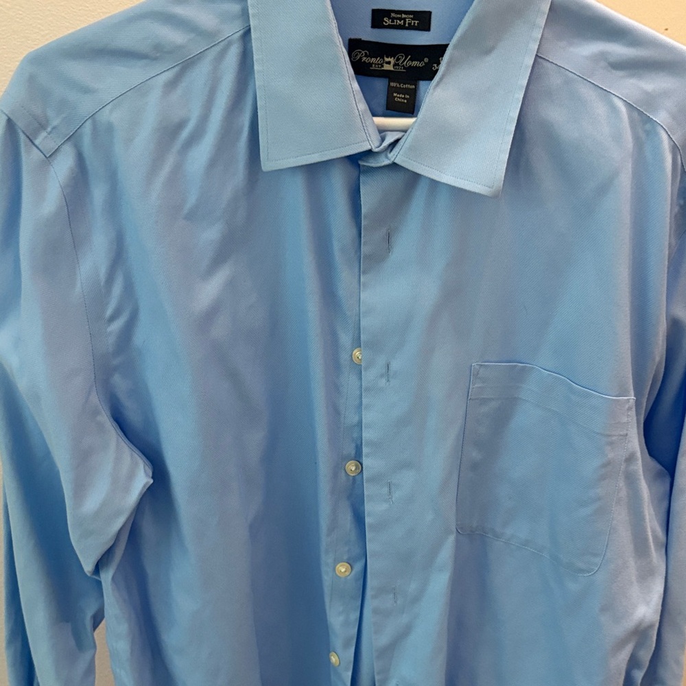 Pronto Uomo Light Blue Dress Shirt